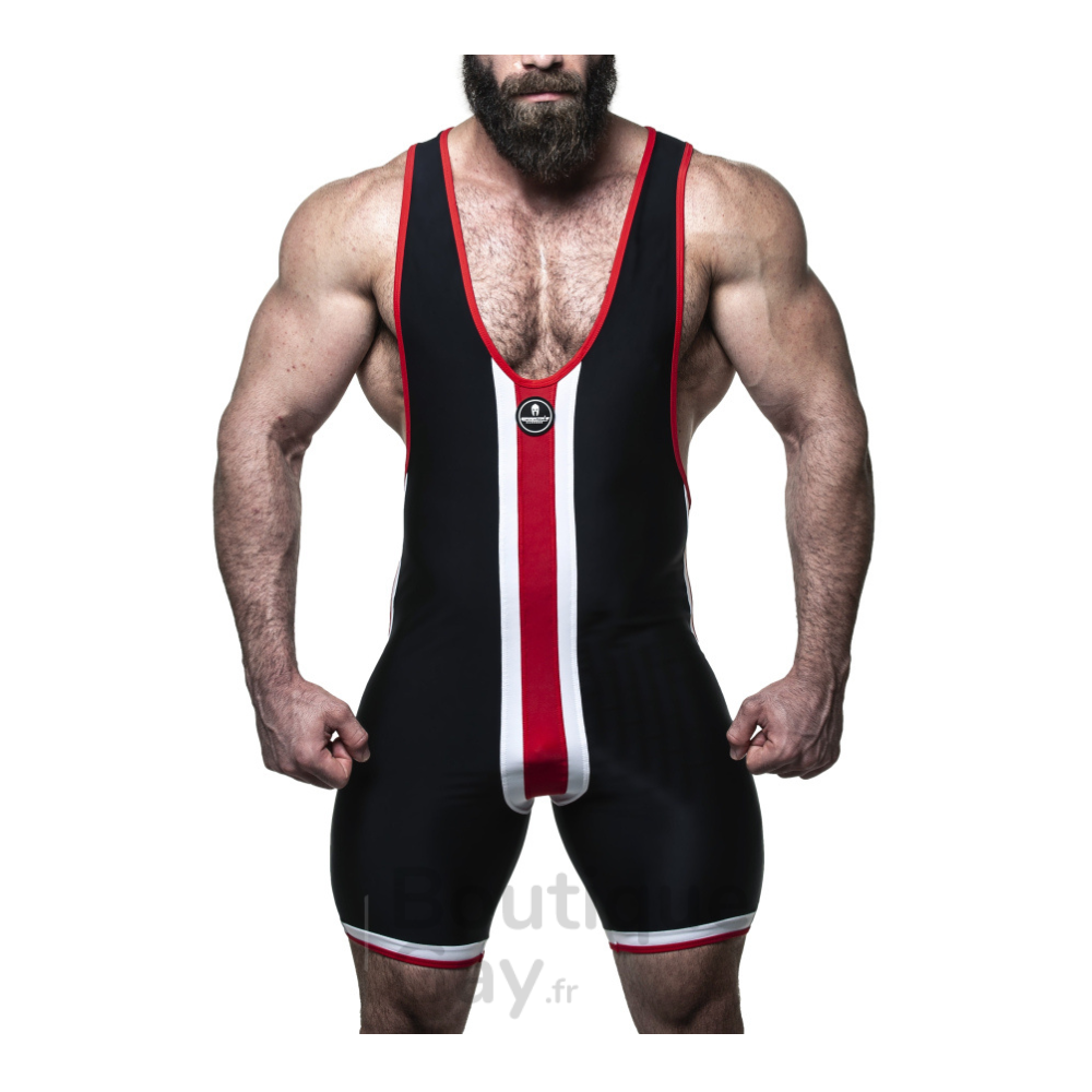 Singlet Homme Sexy Minerva | Body Noir Fétiche Moulant