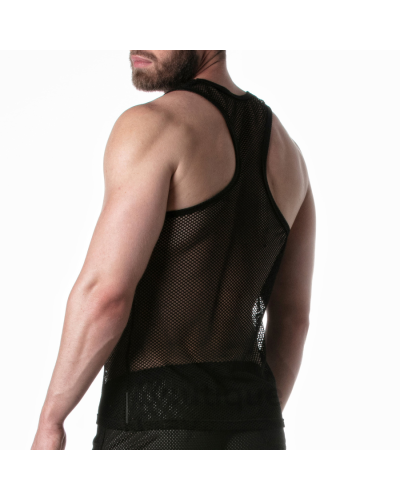 Débardeur Mesh Homme Noir Sexy & Sportif | Boutique-Gay.fr