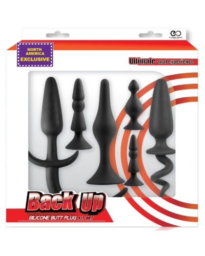 Plug Anal Kit complet Back Up 6 plugs Silicone | Sextoy Doux & Confortable