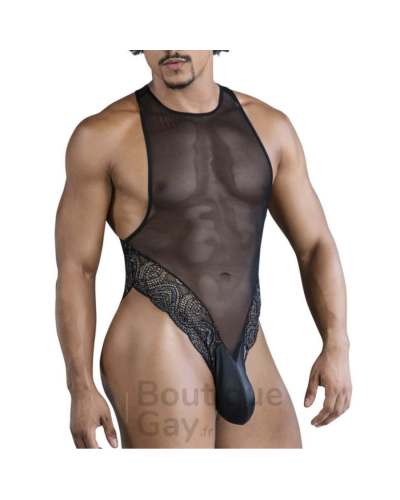 Body Dentelle Noir Sexy Vespasio | Lingerie Érotique homme