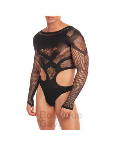 Body homme en résille Out Of Orbit Noir  Lingerie